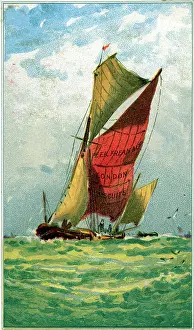 Sails: Peek Frean Biscuits advertising trade card