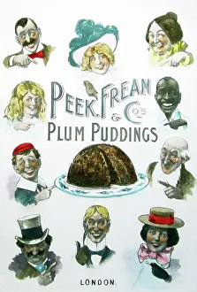 Peek: Peek Frean plum pudding advertisement