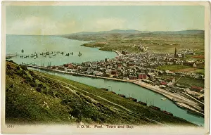 Manx: Peel Town and Bay - Isle of Man