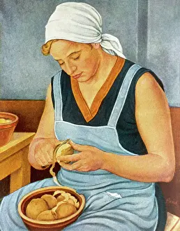 Weimar Archive: PEELING POTATOES