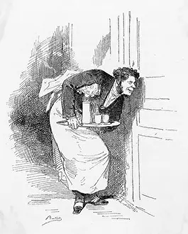 Keyhole: PEEPING WAITER 1879