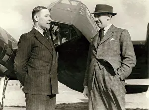 Blenheim: Bill Pegg Bristol test pilot left and Cyril Uwins