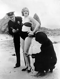 Determine: Peggy Graves on the beach, 1933