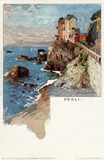 Pegli: Pegli - View of the Coast - Italy