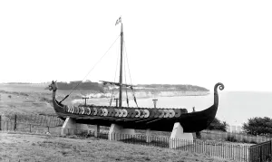 Hugin: Pegwell, the Danish Viking Ship Hugin c1955