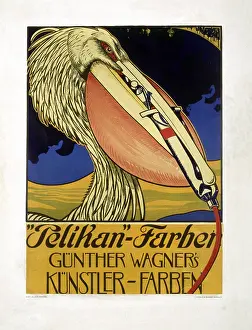 Typefaces: Pelikan colours, advertising, 1920s