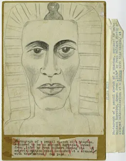 Materialisation: Pencil sketch of a phantom Egyptian