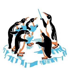 Carols: Penguins Singing Christmas Carols