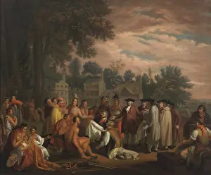 Lcgrart: PENNS TREATY WITH THE INDIANS, copy of Benjamin