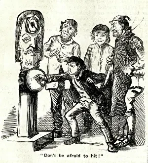Fairground: Only A Penny, Don't be afraid to hit! - fairground scene