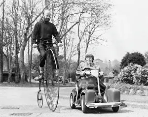 Pennyfarthing: Penny farthing bicycle and mobility scooter