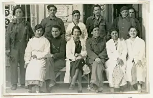 Phelps: Penny Phelps (centre) with Spanish nurses