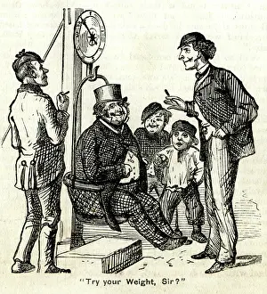 Fairground: Only A Penny, Try your weight, Sir? - fairground scene