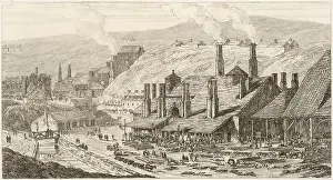 Grosvenor Prints: PENNYDARRAN IRONWORKS