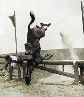 Pentathlete: Pentathlon fall, 1932 Olympic Games