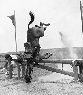 Pentathlete: Pentathlon fall, 1932 Olympic Games