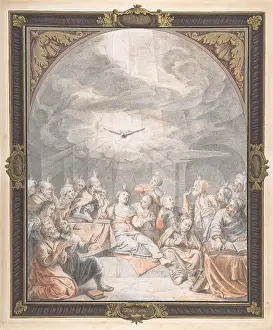 Mid 17th: The Pentecost, early to mid-17th century, Red