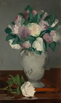 Peonies: Peonies, by Edouard Manet, 1864-65, French impressionist