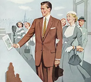 Admire: People Admire Man's New Suit