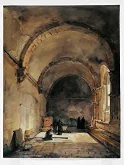 1775: Five people under an arch