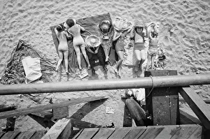 Sunbathers: People - beach - summer - Brooklyn