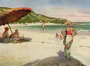 Bermuda: People on Bermuda Beach