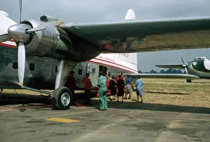 Charter: People boarding a small aeroplane