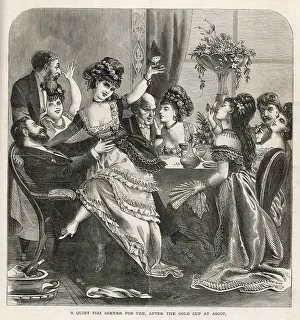 Fizz: People enjoying a dinner party after visiting Ascot