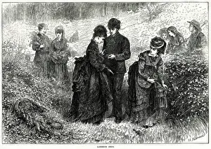 Engaging: PEOPLE GATHERING FERNS 1871