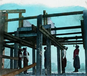 Gallow: Five people hanged on gallows