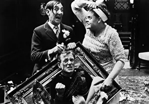Scream: Three people at home fighting with each other