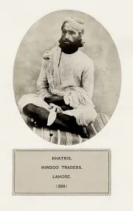 Lahore: People of India, indigenous tribe: Khatris, Hindu traders