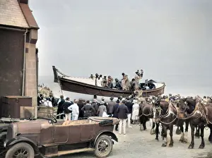 John Maclellan: People in and around a lifeboat
