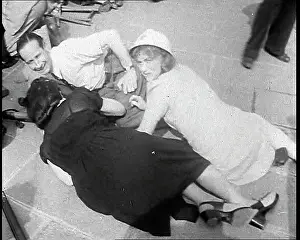 Targeted: People Lying Prone For Cover After Sniper Fire