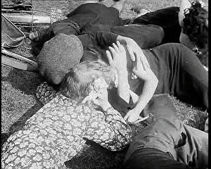 Targeted: People Lying Prone For Cover After Sniper Fire