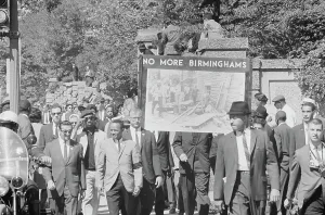 Minority: People march in memory of Negro youngsters
