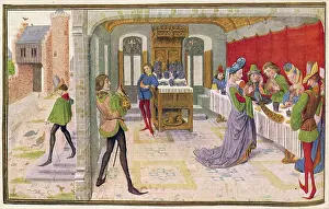 Enjoyed: People at a medieval banquet