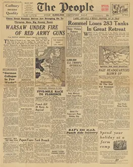 Coutances: The People front page Germans retreat in Normandy