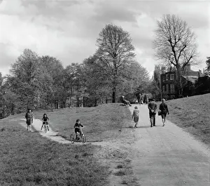 Trike: People in a park on a sunny day