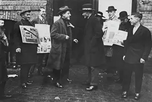 Polling: People in front of a polling station on the