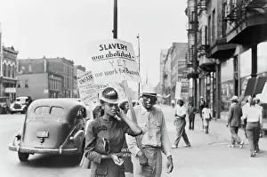 Circa Images: People - protest - discrimination - Chicago