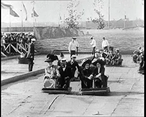 Sleighs: People Riding Fairground Rides In Brighton