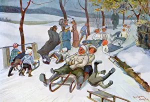 Sledging: PEOPLE SLEDGING 1908