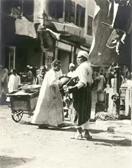 Omdurman: People on the street in Cairo or Omdurman. 1925