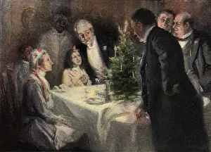 Admire: People Surrounding Lit Christmas Tree