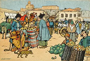 Schmerling: People of Tiflis in the market square