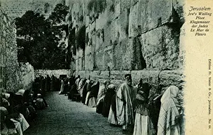 Wailing: People at the Wailing Wall, Jerusalem