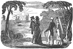 May17: People watching a sunset, c. 1800