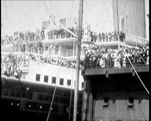 Decks: People Waving Dockside As the Royal Merchant
