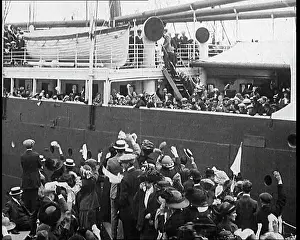 Decks: People Waving Dockside As the Royal Merchant
